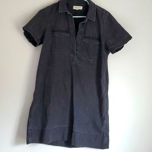 Madewell Black denim dress